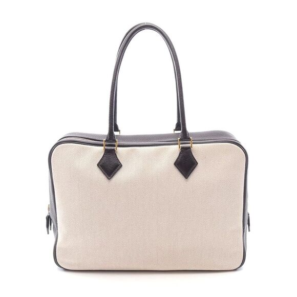 Hermes Plume 32 Ecru Ebene Handbag - Picture 1 of 10